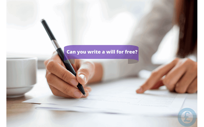 Money Savings Advice Can you write a will for free